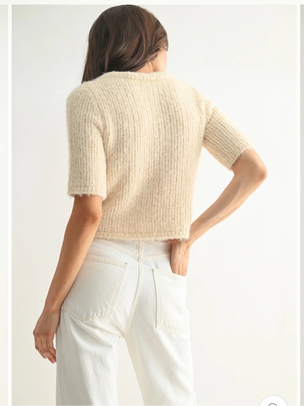NWT Camellia Grace Chiffon Bow Cardigan - Picture 7 of 13